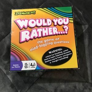 Zobmondo Would You Rather Game of Questions Family Party Game